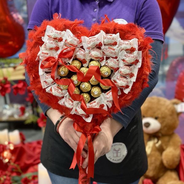Poklon Slatko Srce Ljubavi – Rafaello & Ferrero Rocher - Slika 1